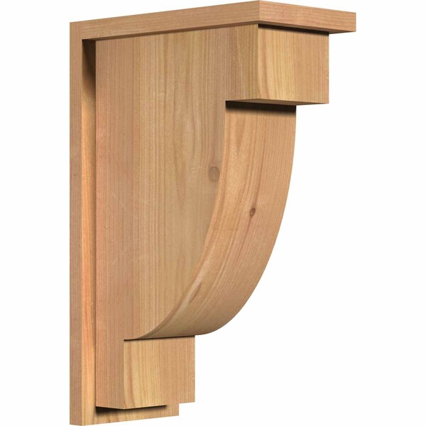 Ekena Millwork Alpine Smooth Corbel w/Backplate, Western Red Cedar, 7 1/2"W x 14"D x 22"H COR08X14X22ALP01SWR - main